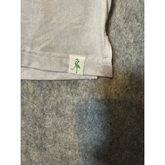 Tailor Byrd Golf Mens XXL Geometric Print Gray Performance Golf Polo - Picture 3 of 5